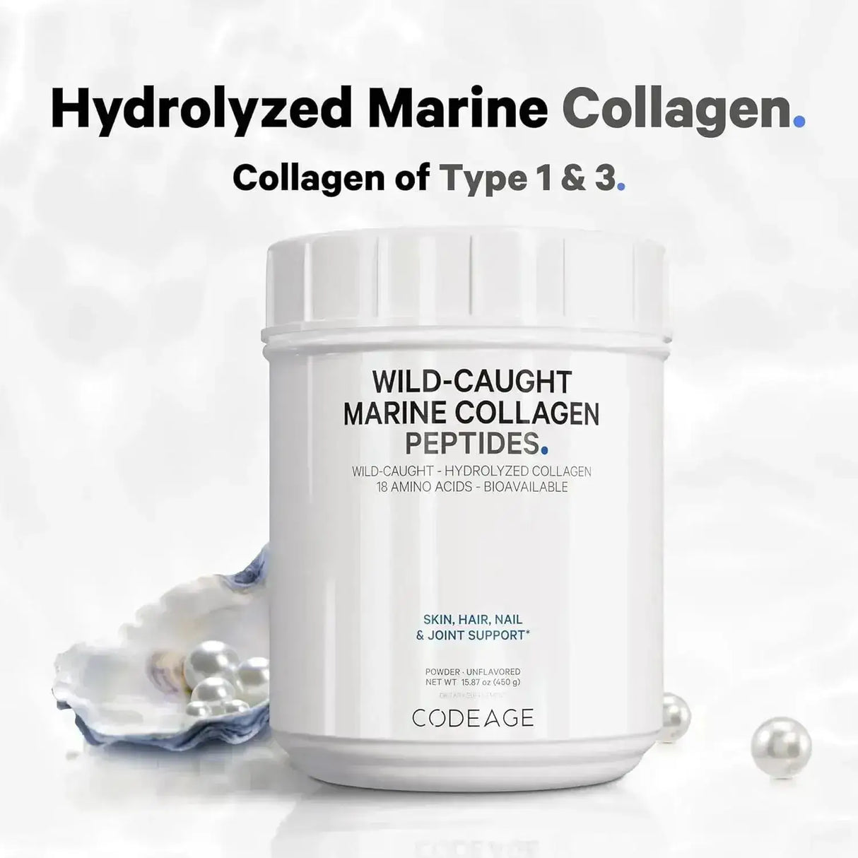 CODEAGE - Codeage Marine Collagen Powder 450Gr. - The Red Vitamin MX - Suplementos Alimenticios - {{ shop.shopifyCountryName }}