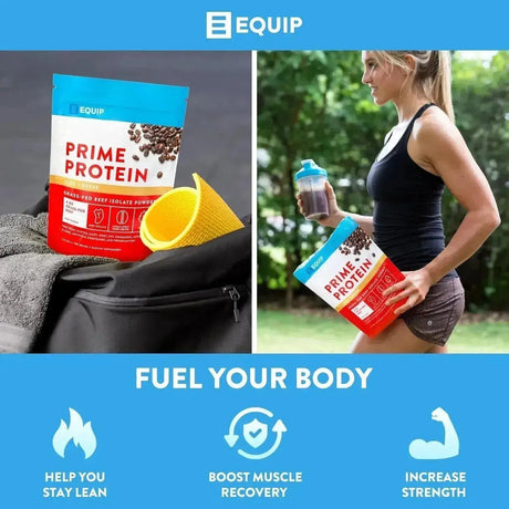 EQUIP FOODS - Equip Foods Prime Protein Powder Grass Fed Beef Protein Isolate Iced Coffee 690Gr. - The Red Vitamin MX - Suplementos Alimenticios - {{ shop.shopifyCountryName }}