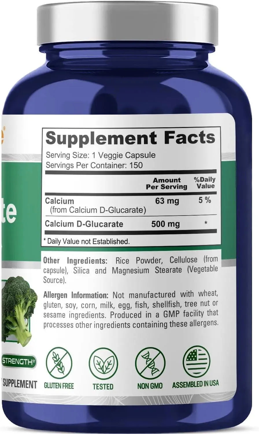NUSAPURE - NusaPure Calcium D-Glucarate 500Mg. 150 Capsulas - The Red Vitamin MX - Suplementos Alimenticios - {{ shop.shopifyCountryName }}