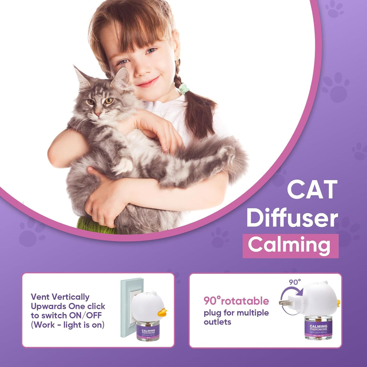 Tcllka Cat Calming Pheromone Diffuser Kit