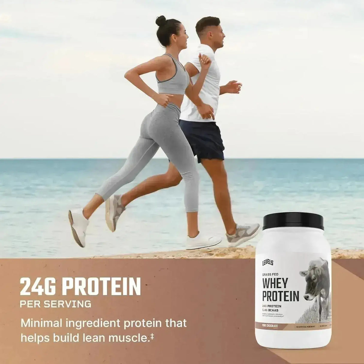 LEVELS - Levels Grass Fed Whey Protein Powder Pure Chocolate 2Lb. - The Red Vitamin MX - Suplementos Alimenticios - {{ shop.shopifyCountryName }}