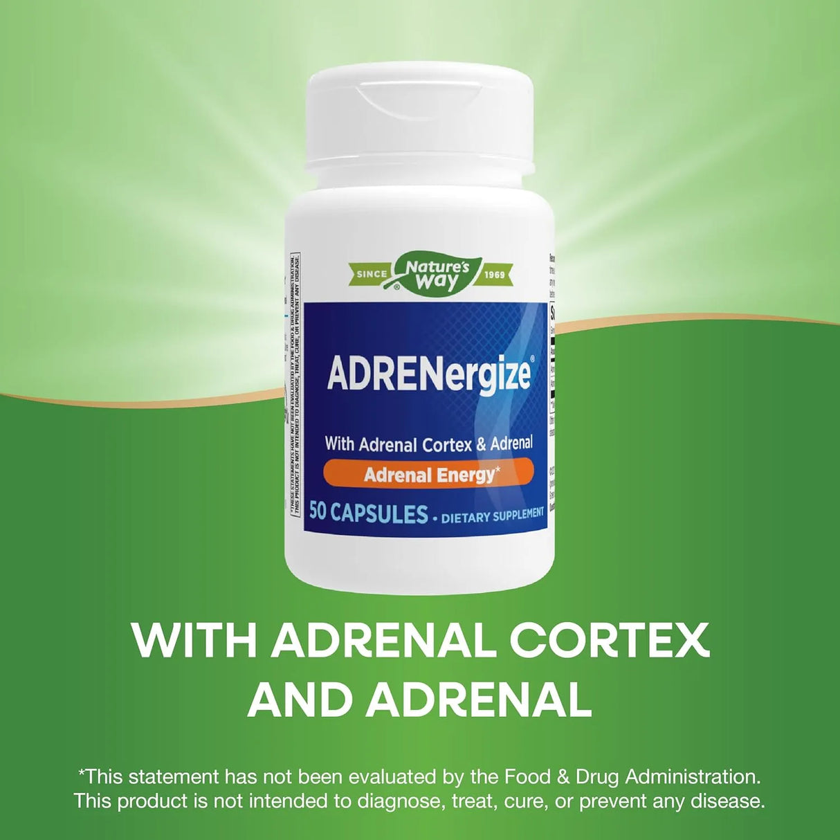 NATURE'S WAY - Nature's Way ADRENergize with Adrenal Cortex & Whole Adrenal 50 Capsulas - The Red Vitamin MX - Suplementos Alimenticios - {{ shop.shopifyCountryName }}