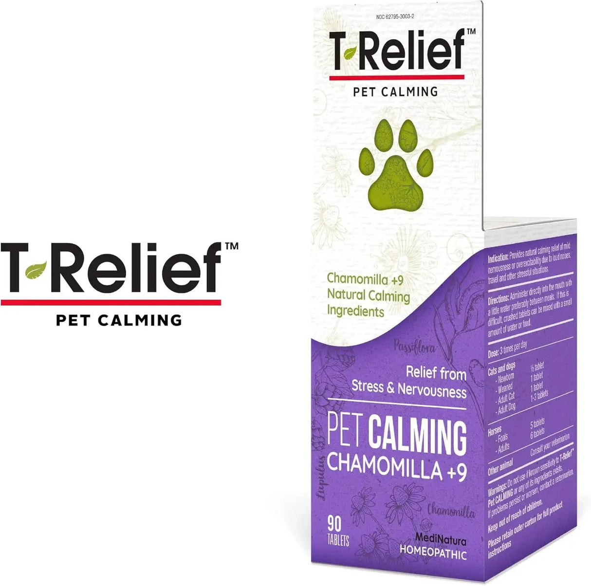 T-RELIEF - T-Relief Pet Calming for Dog & Cat Natural Comfort Remedy 90 Tabletas - The Red Vitamin MX - Relajantes Para Perros - {{ shop.shopifyCountryName }}