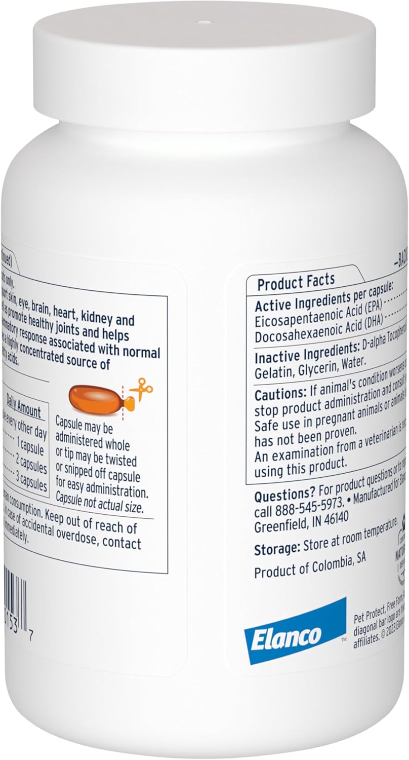 Pet Protect Cat & Small Dog Omega-3 Supplement 60 Capsulas