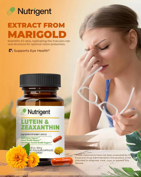 NUTRIGENT - Nutrigent Lutein 20Mg. with Zeaxanthin 60 Capsulas - The Red Vitamin MX - Suplementos Alimenticios - {{ shop.shopifyCountryName }}