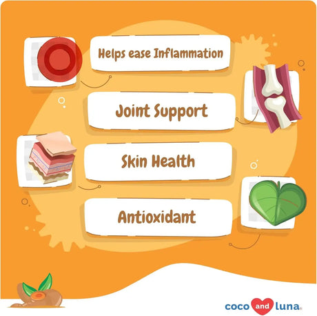 COCO AND LUNA - Coco and Luna Turmeric Curcumin for Dogs 90 Masticables - The Red Vitamin MX - Cuidado De Cadera Y Articulaciones Para Perros - {{ shop.shopifyCountryName }}