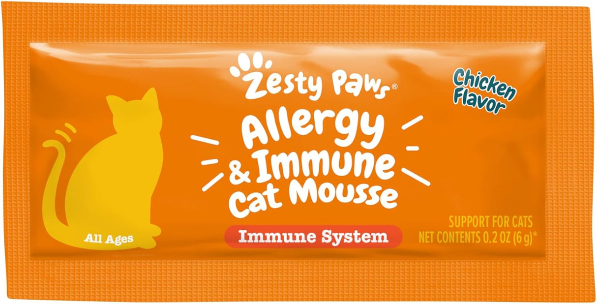 Zesty Paws Allergy & Immune Mousse Chicken 14 Paquetes