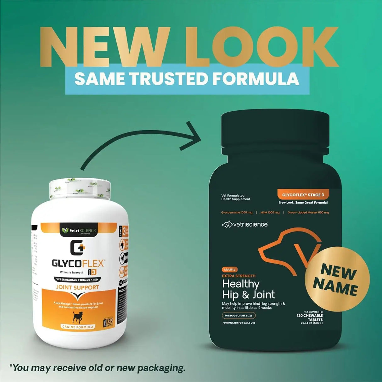VETRISCIENCE - VetriScience Glycoflex 3 Clinically Proven Hip and Joint Supplement for Dogs 120 Tabletas Masticables - The Red Vitamin MX - Cuidado De Cadera Y Articulaciones Para Perros - {{ shop.shopifyCountryName }}