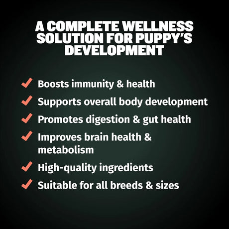 BULLY MAX - Bully Max 2-in-1 Puppy Vitamins 30 Tabletas Masticables - The Red Vitamin MX - Multivitamínicos Para Perros - {{ shop.shopifyCountryName }}