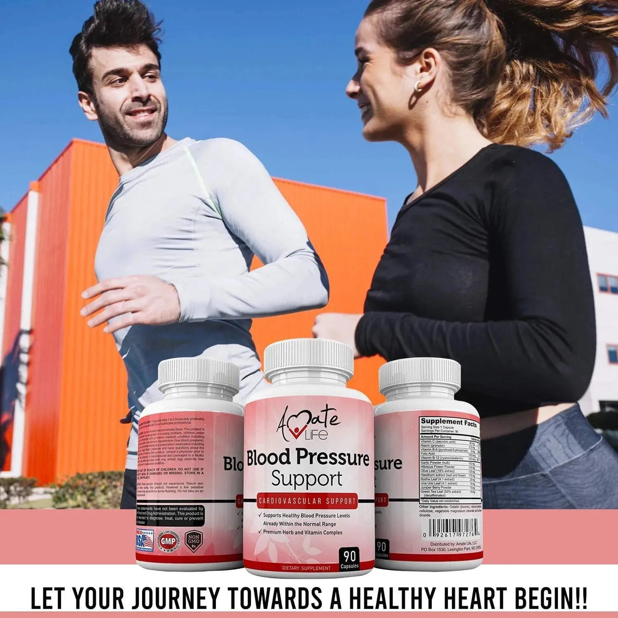 AMATE LIFE - Amate Life Blood Pressure Support 90 Capsulas - The Red Vitamin MX - Suplementos Alimenticios - {{ shop.shopifyCountryName }}