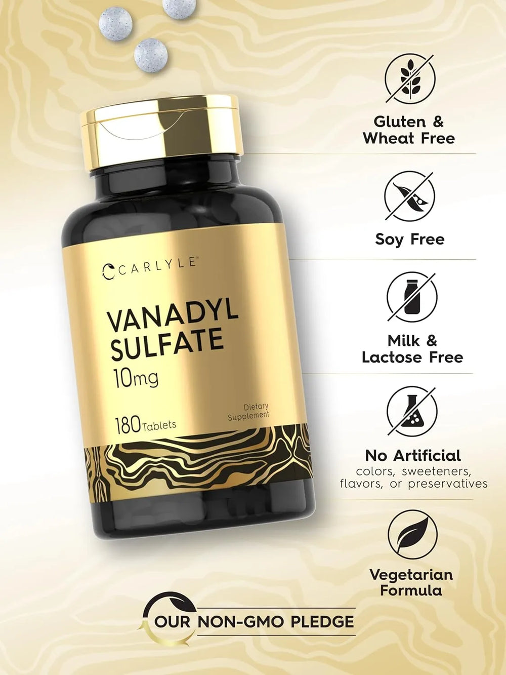 CARLYLE - Carlyle Vanadyl Sulfate 10Mg. 180 Tabletas - The Red Vitamin MX - Suplementos Alimenticios - {{ shop.shopifyCountryName }}