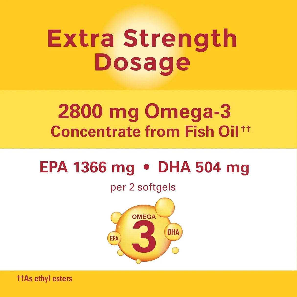 NATURE MADE - Nature Made Extra Strength Omega 3 Fish Oil 2800Mg. 60 Capsulas Blandas - The Red Vitamin MX - Suplementos Alimenticios - {{ shop.shopifyCountryName }}