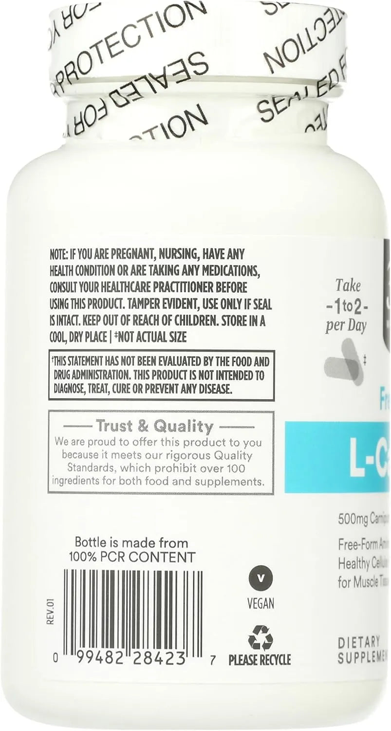 365 - 365 by Whole Foods Market Free-Form L-Carnitine 500Mg. 60 Tabletas - The Red Vitamin MX - Suplementos Alimenticios - {{ shop.shopifyCountryName }}