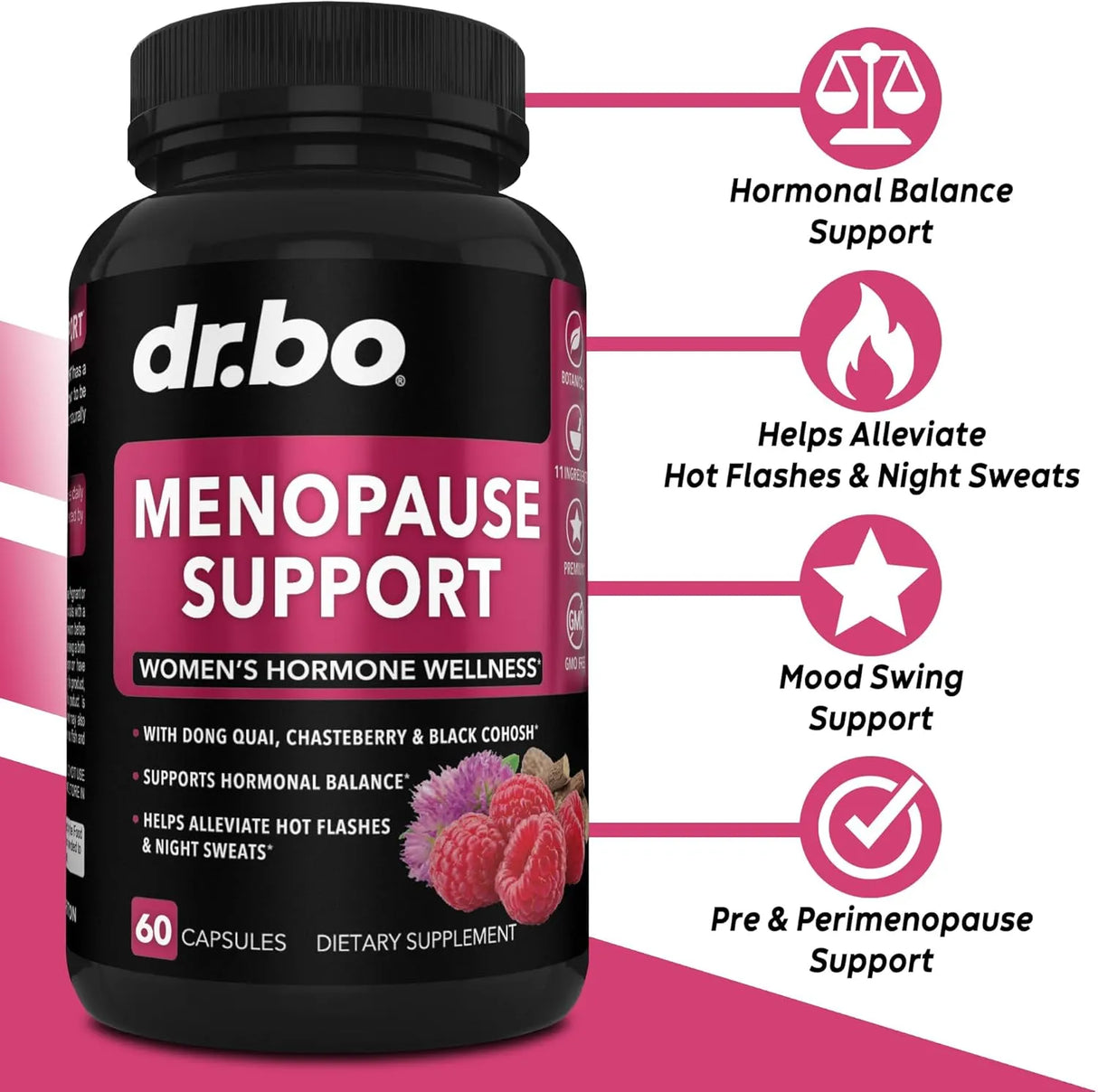 DR. BO - DR. BO Menopause Support 60 Capsulas - The Red Vitamin MX - Suplementos Alimenticios - {{ shop.shopifyCountryName }}