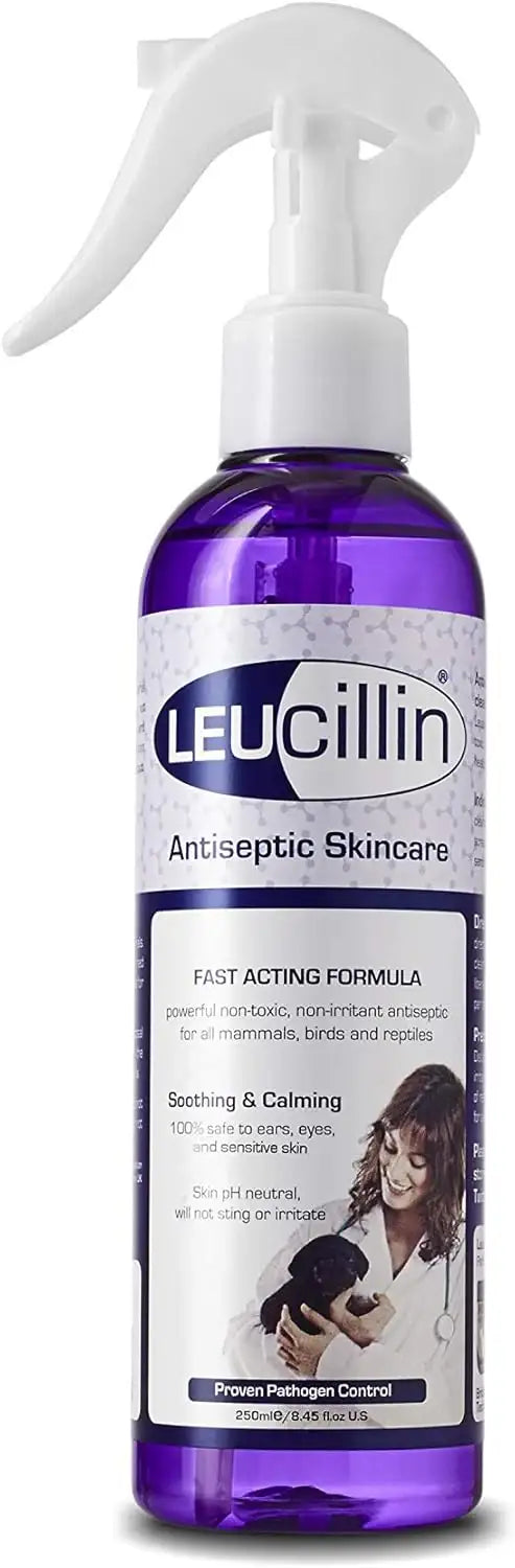 LEUCILLIN - Leucillin Natural Antiseptic Spray for Dogs 250Ml. - The Red Vitamin MX - Remedios Para La Picazón De Perros - {{ shop.shopifyCountryName }}