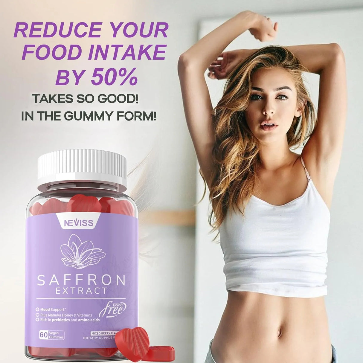 NEVISS - NEVISS Saffron Gummies 60 Gomitas - The Red Vitamin MX - Suplementos Alimenticios - {{ shop.shopifyCountryName }}