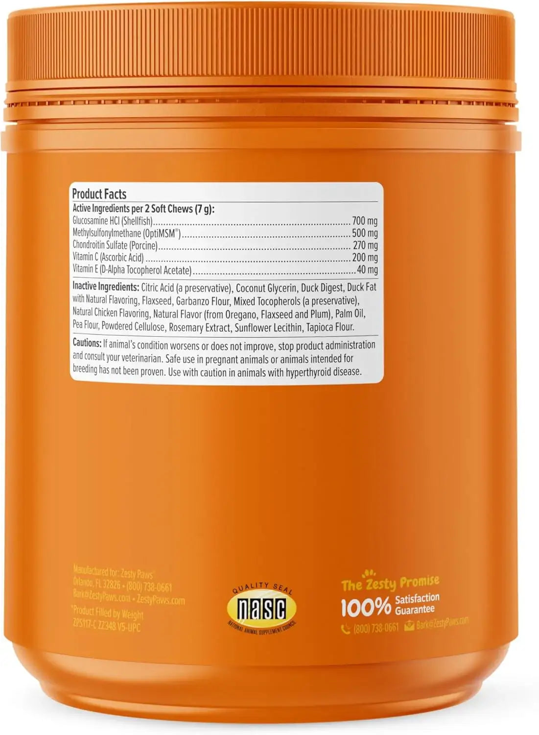 ZESTY PAWS - Zesty Paws Hip and Joint for Dogs Duck 250 Masticables - The Red Vitamin MX - Cuidado De Cadera Y Articulaciones Para Perros - {{ shop.shopifyCountryName }}