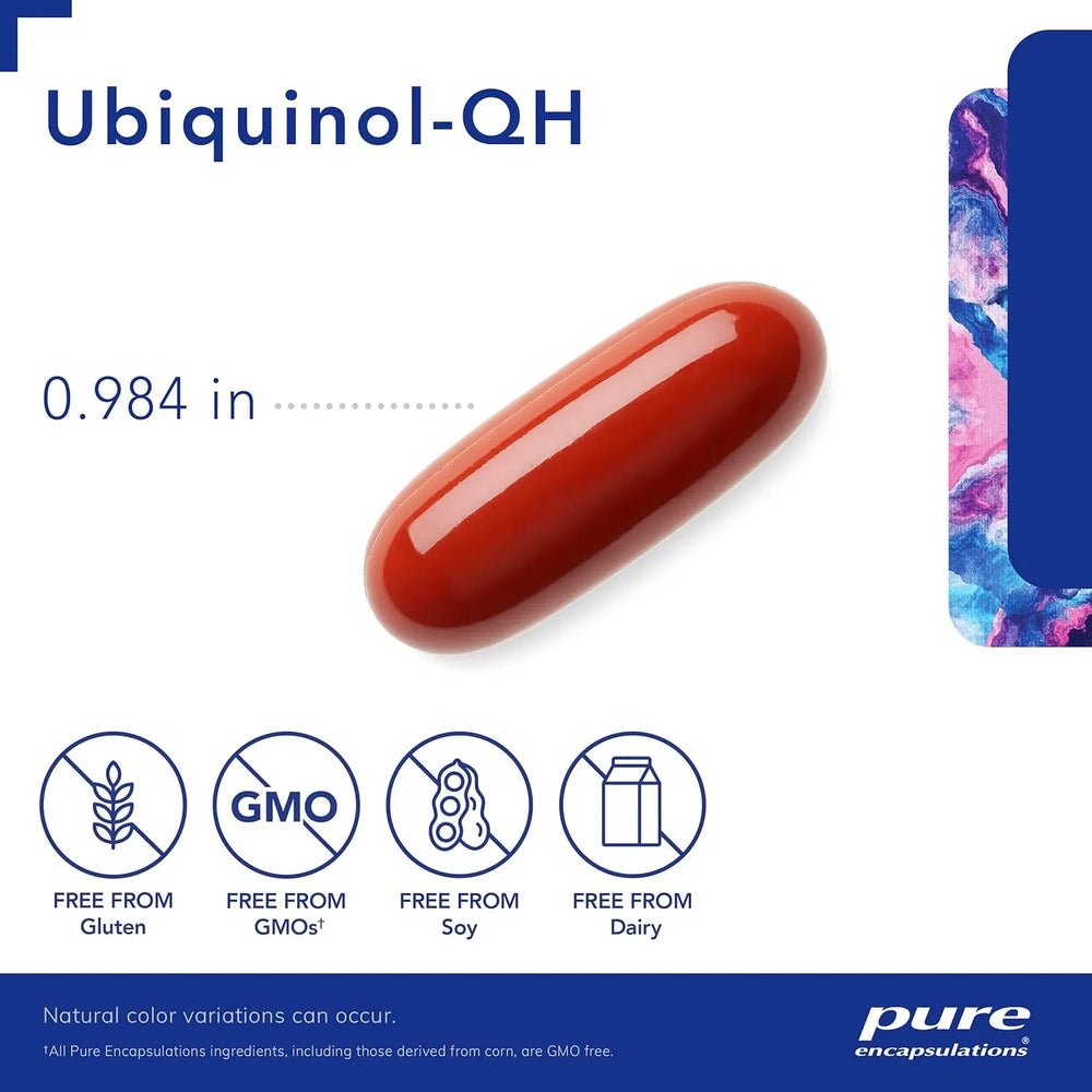 PURE ENCAPSULATIONS - Pure Encapsulations Ubiquinol-QH 100Mg. 60 Capsulas Blandas - The Red Vitamin MX - Suplementos Alimenticios - {{ shop.shopifyCountryName }}