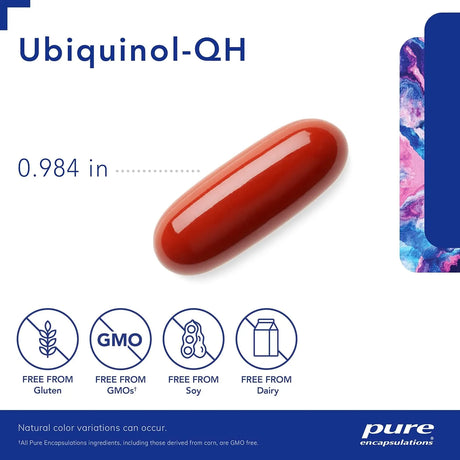 PURE ENCAPSULATIONS - Pure Encapsulations Ubiquinol-QH 100Mg. 60 Capsulas Blandas - The Red Vitamin MX - Suplementos Alimenticios - {{ shop.shopifyCountryName }}