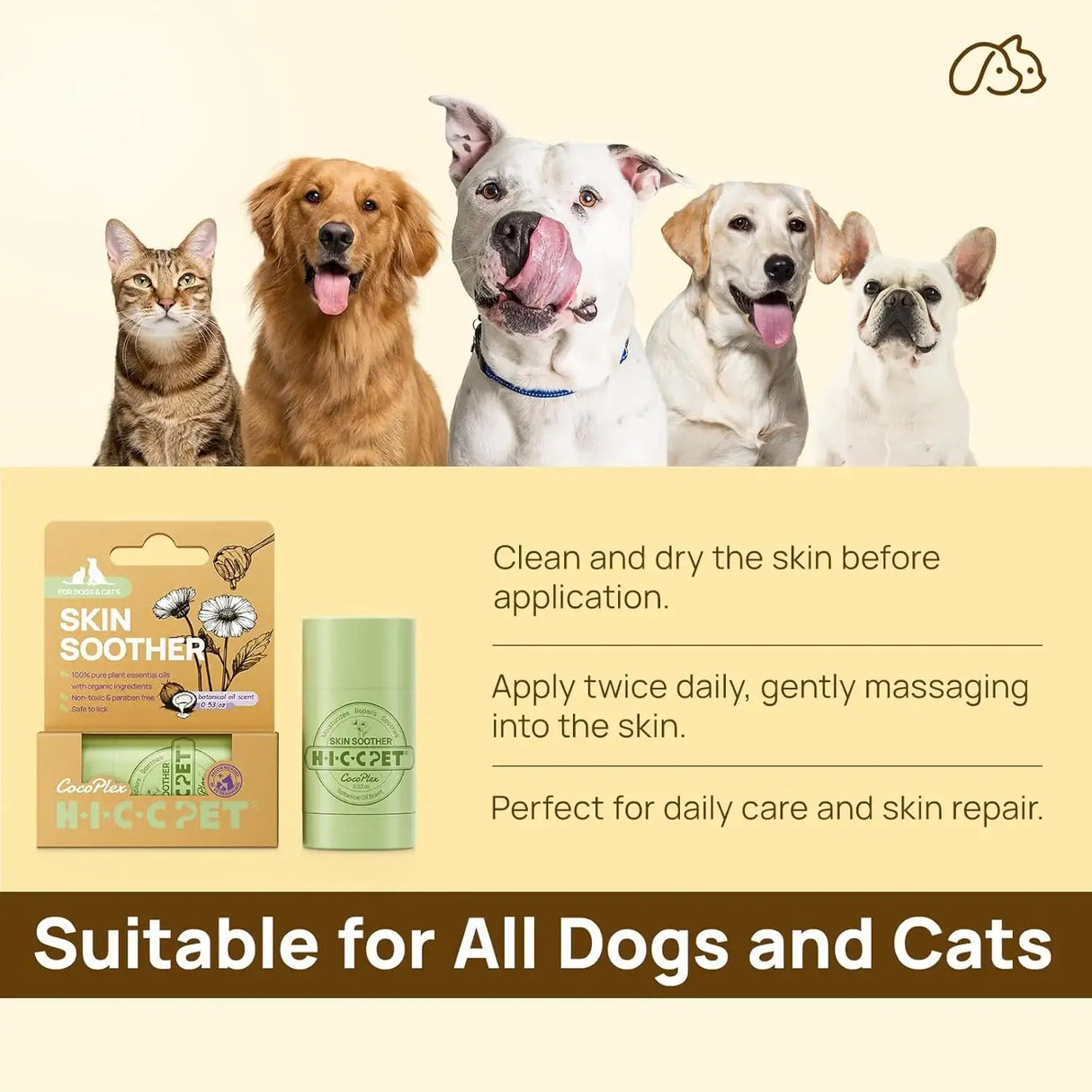 HICC PET - HICC PET Skin Balm for Dogs & Cats 1.06 Oz. - The Red Vitamin MX - Remedios Para La Picazón De Perros - {{ shop.shopifyCountryName }}