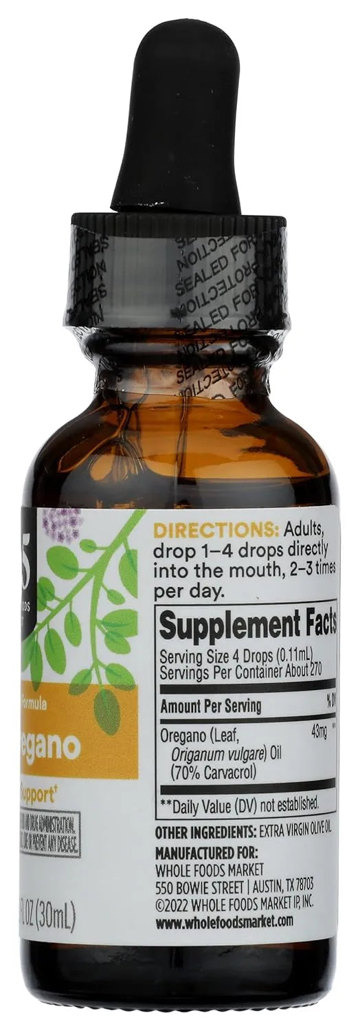 365 - 365 by Whole Foods Market Oil of Oregano Liquid Extract 1 Fl.Oz. - The Red Vitamin MX - Suplementos Alimenticios - {{ shop.shopifyCountryName }}