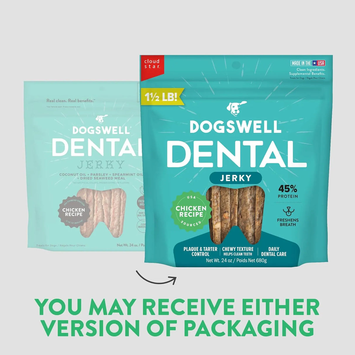 DOGSWELL - DOGSWELL Dental Chicken Jerky 680Gr. - The Red Vitamin MX - Cuidado Dental Para Perros - {{ shop.shopifyCountryName }}