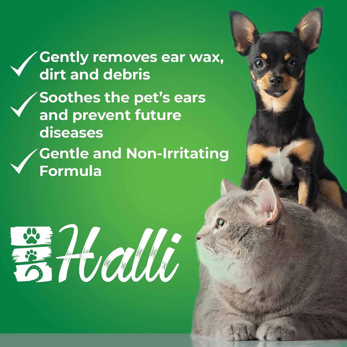 HALLI - HALLI Jamaican Inspired Plant-Based Dog Ear Cleaner with Coconut Oil and Aloe Vera 8 Fl.Oz. - The Red Vitamin MX - Cuidado Del Oído De Perros - {{ shop.shopifyCountryName }}