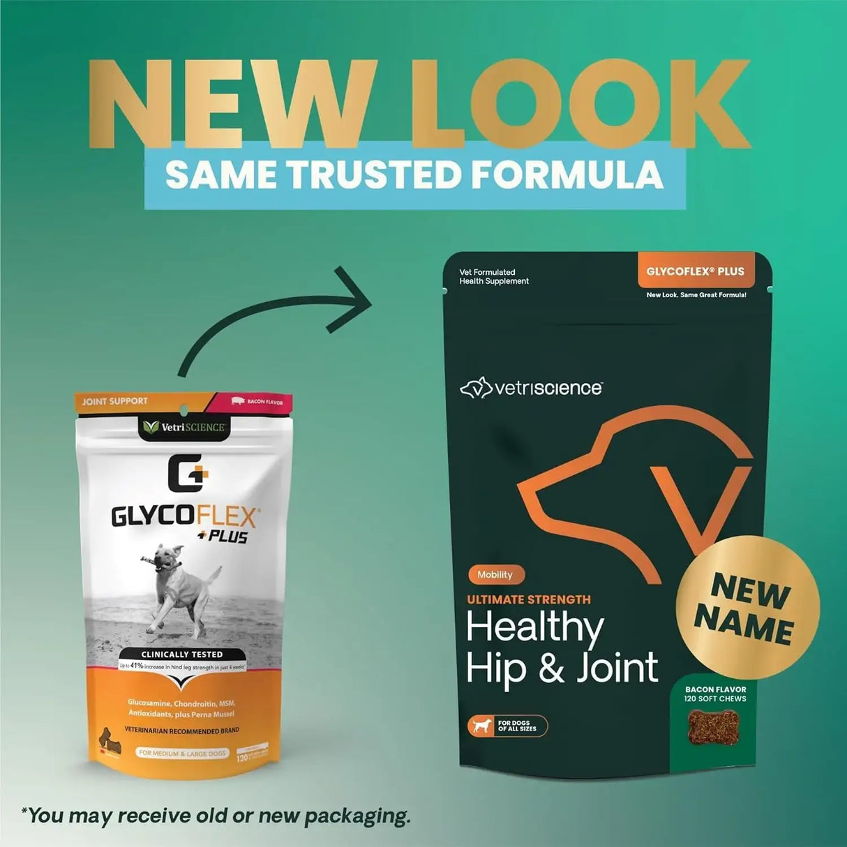 VETRISCIENCE - VetriScience GlycoFlex Ultimate Strength Healthy Hip & Joint Bacon Flavor 120 Masticables - The Red Vitamin MX - Cuidado De Cadera Y Articulaciones Para Perros - {{ shop.shopifyCountryName }}