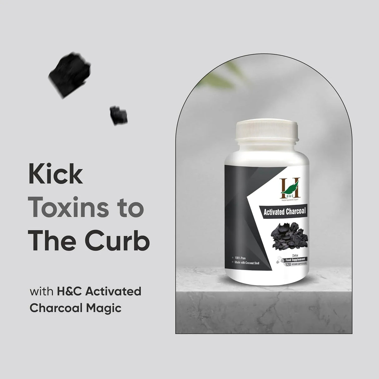 H&C HERBAL INGREDIENTS EXPERT - H&C HERBAL INGREDIENTS EXPERT Activated Charcoal 350Mg. 120 Capsulas - The Red Vitamin MX - Suplementos Alimenticios - {{ shop.shopifyCountryName }}