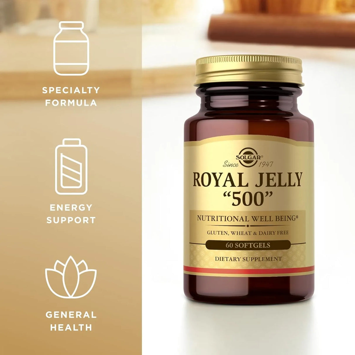 SOLGAR - Solgar Royal Jelly 500 60 Capsulas Blandas - The Red Vitamin MX - Suplementos Alimenticios - {{ shop.shopifyCountryName }}