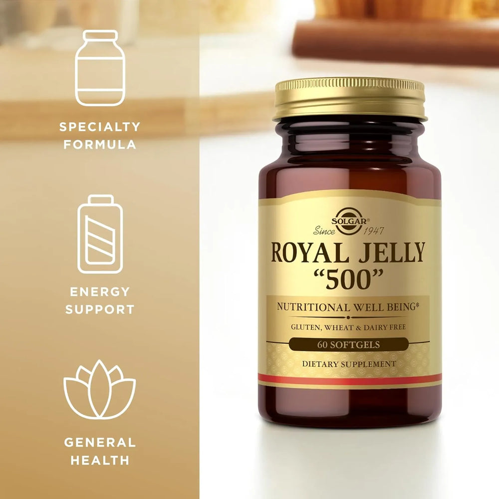 SOLGAR - Solgar Royal Jelly 500 60 Capsulas Blandas - The Red Vitamin MX - Suplementos Alimenticios - {{ shop.shopifyCountryName }}