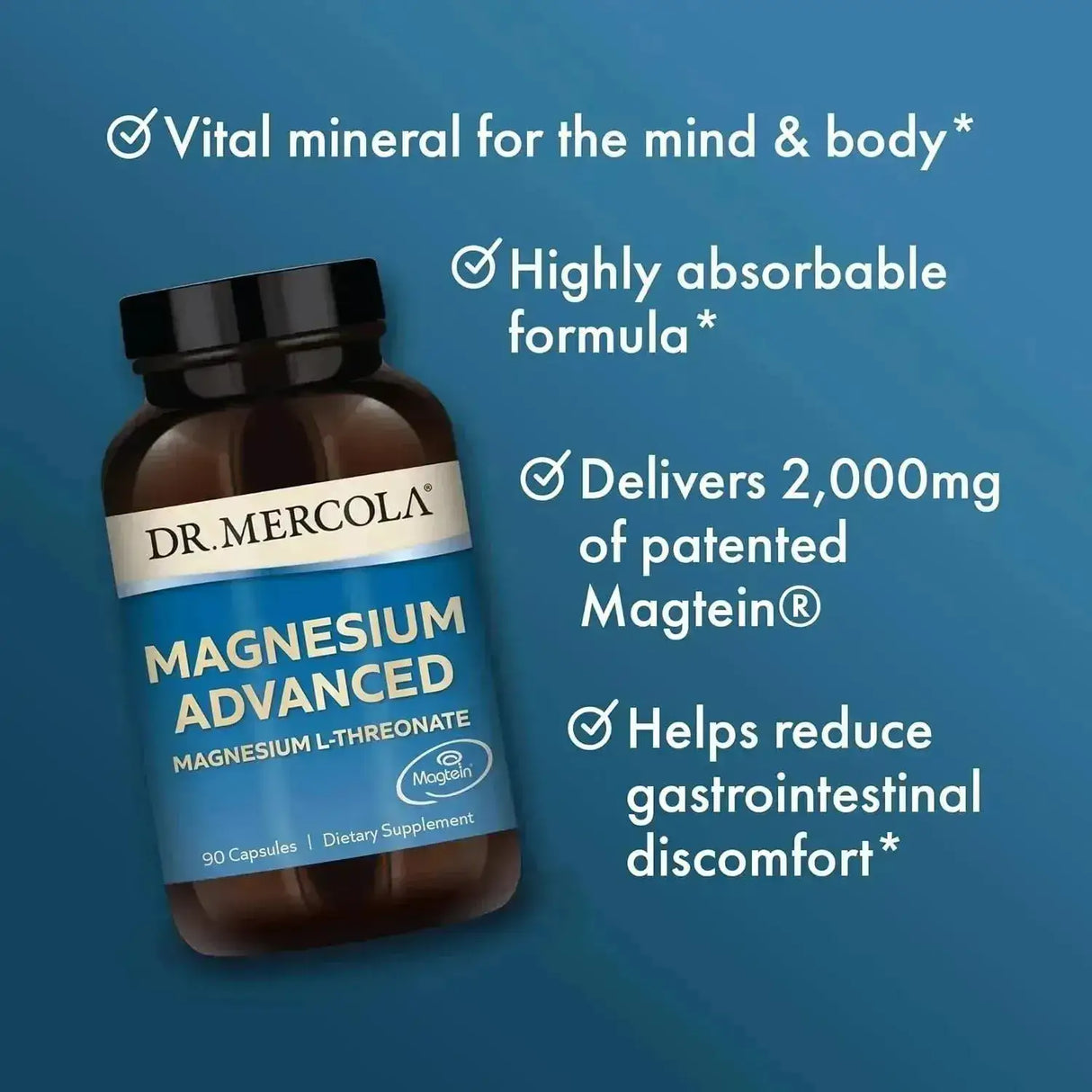DR MERCOLA - Dr. Mercola Magnesium Advanced 90 Capsulas - The Red Vitamin MX - Suplementos Alimenticios - {{ shop.shopifyCountryName }}