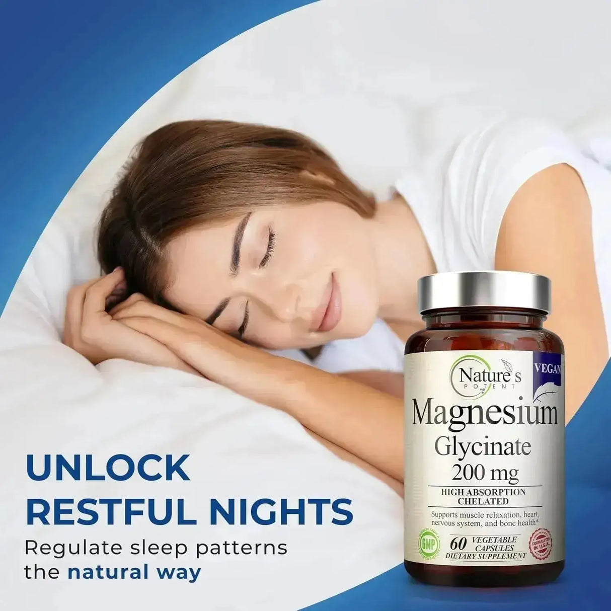 NATURE'S POTENT - Nature's Potent Magnesium Glycinate 200Mg. 60 Capsulas - The Red Vitamin MX - Suplementos Alimenticios - {{ shop.shopifyCountryName }}