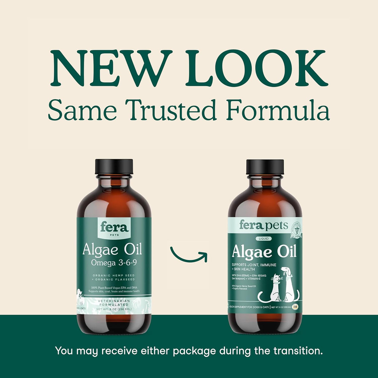 Fera Pet Organics Algae Oil 8 Fl.Oz.