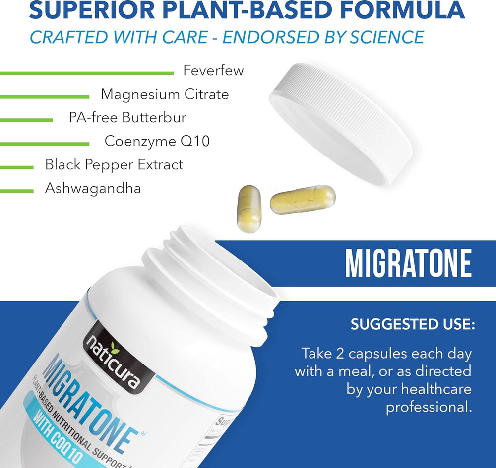 Naticura Migratone Migraine Relief 120 Capsulas