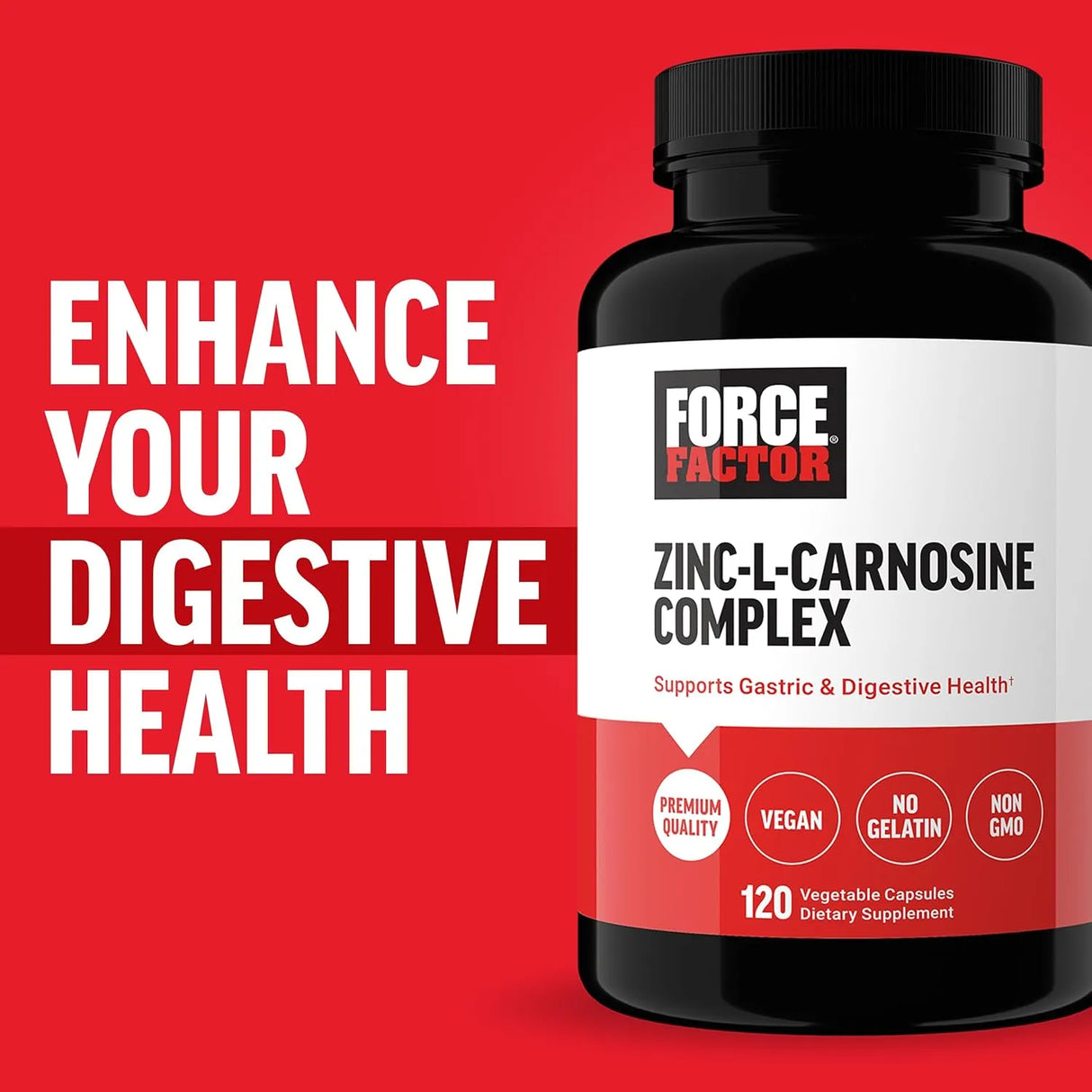 FORCE FACTOR - FORCE FACTOR Zinc L-Carnosine 120 Capsulas - The Red Vitamin MX - Suplementos Alimenticios - {{ shop.shopifyCountryName }}