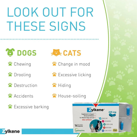 VETOQUINOL - Vetoquinol Zylkene Behavior Support Capsules for Medium Dogs 33-65lbs 14 Capsulas - The Red Vitamin MX - Relajantes Para Perros - {{ shop.shopifyCountryName }}