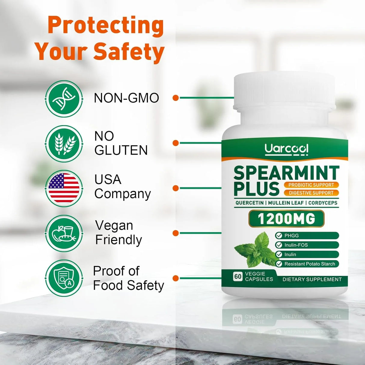 UARCOOL - Uarcool Spearmint Plus 1200Mg. 60 Capsulas Blandas - The Red Vitamin MX - Suplementos Alimenticios - {{ shop.shopifyCountryName }}