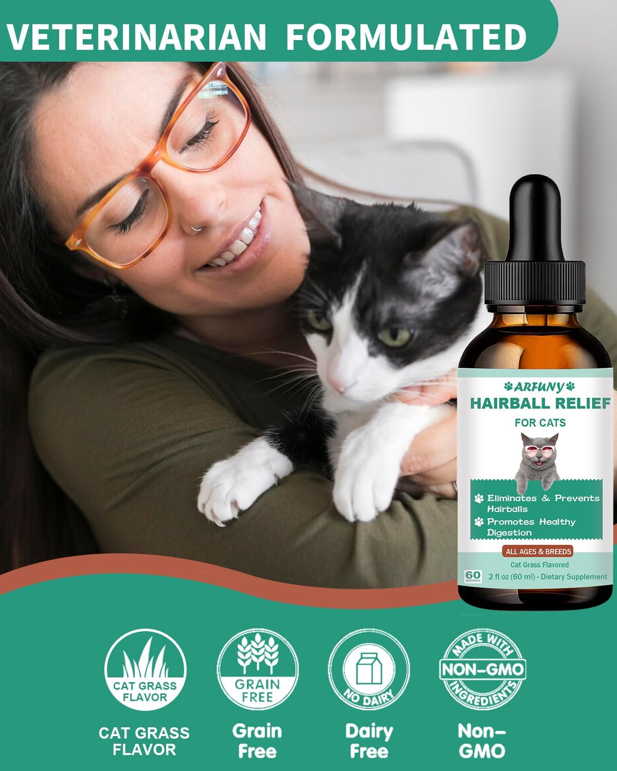 SANTKOL Hairball Treatment for Cats 60Ml.