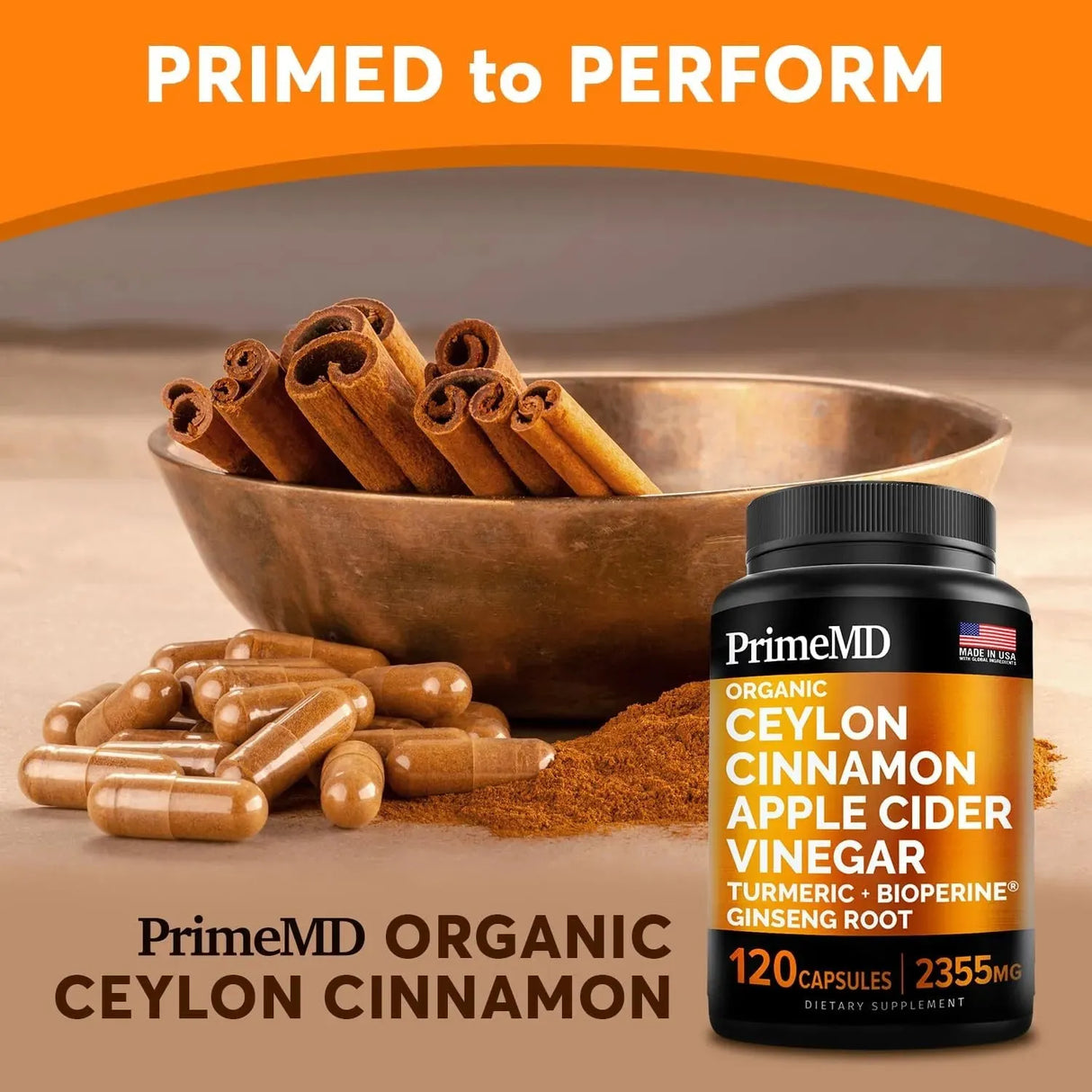PRIMEMD - PrimeMD 5-in-1 Ceylon Cinnamon 120 Capsulas - The Red Vitamin MX - Suplementos Alimenticios - {{ shop.shopifyCountryName }}