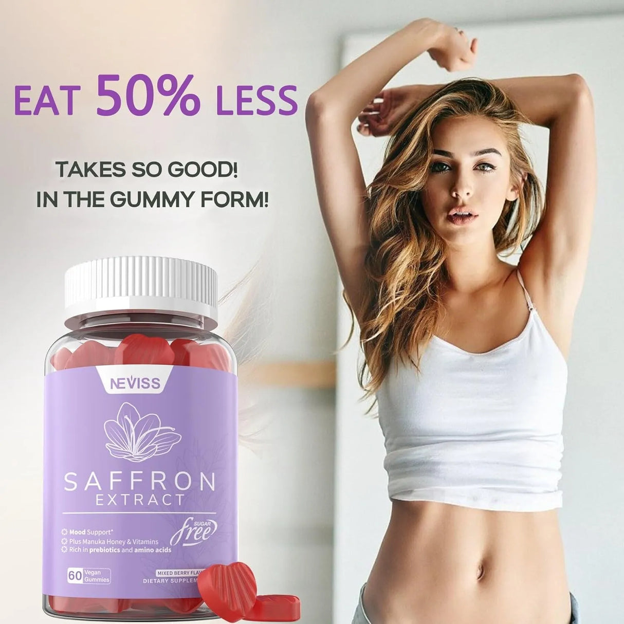 NEVISS - NEVISS Saffron Gummies 60 Gomitas 2 Pack - The Red Vitamin MX - Suplementos Alimenticios - {{ shop.shopifyCountryName }}