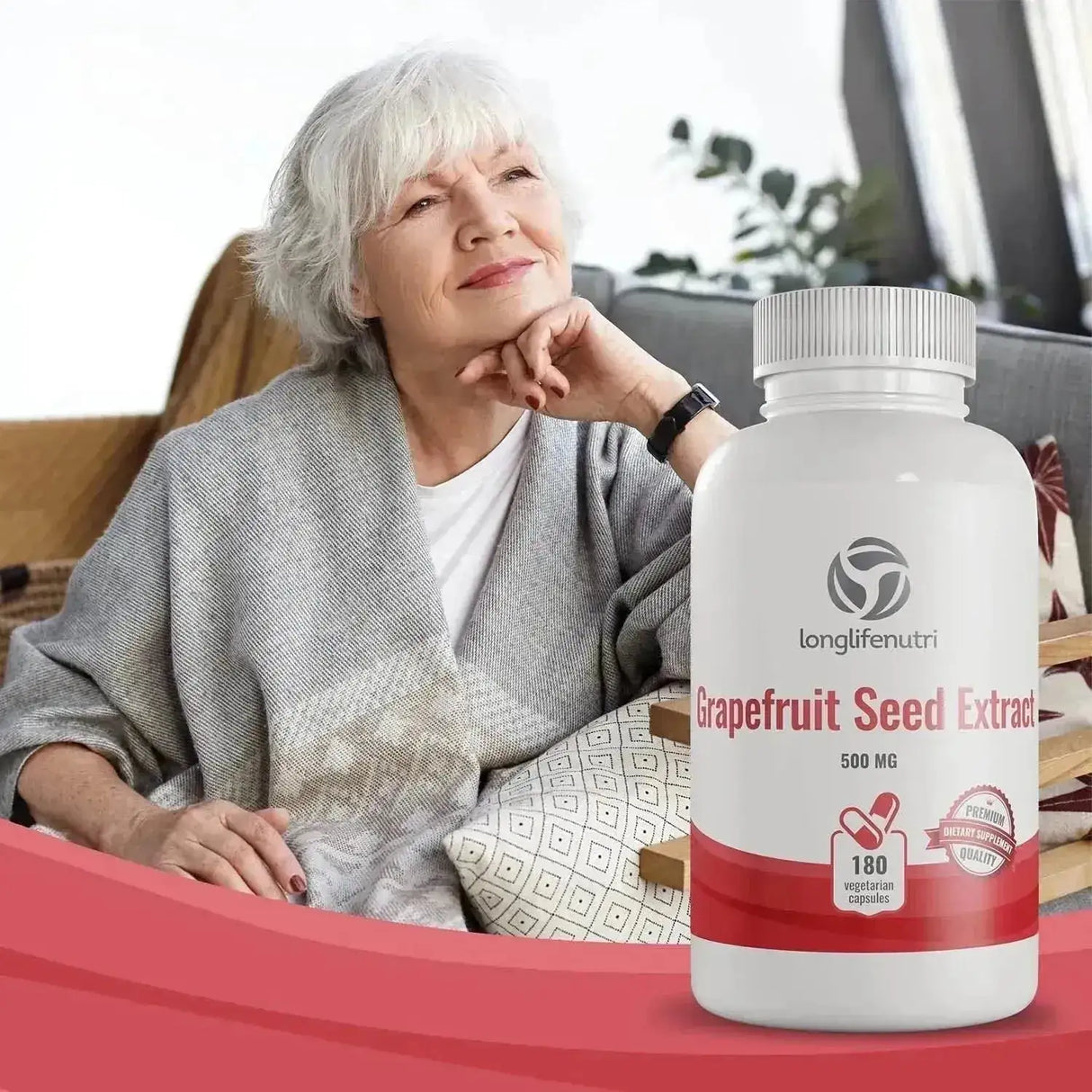 LONGLIFENUTRI - LongLifeNutri Grapefruit Seed Extract 500Mg. 180 Capsulas - The Red Vitamin MX - Suplementos Alimenticios - {{ shop.shopifyCountryName }}