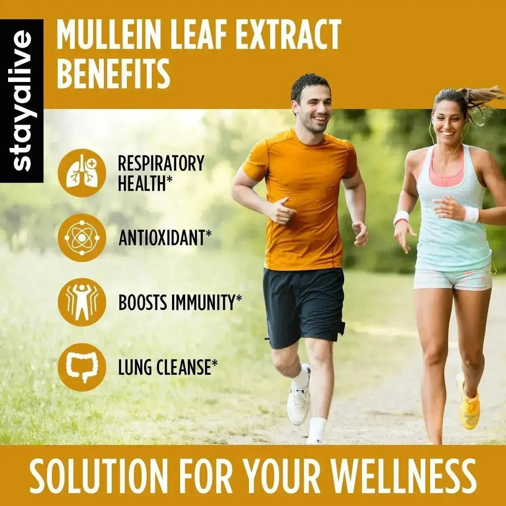 STAYALIVE - StayAlive Mullein Leaf 10,000Mg. 120 Capsulas - The Red Vitamin MX - Suplementos Alimenticios - {{ shop.shopifyCountryName }}