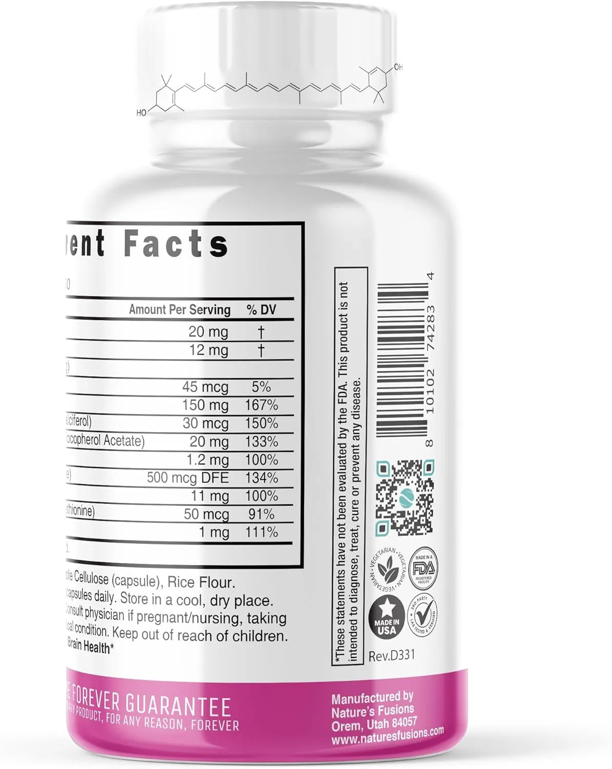 NATURE´S FUSIONS - Nature's Fusions Nutri Lutein 20Mg. Eye Vitamins Complex 60 Capsulas - The Red Vitamin MX - Suplementos Alimenticios - {{ shop.shopifyCountryName }}