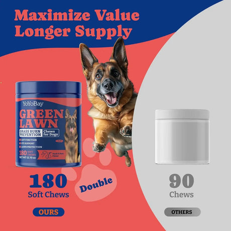 YOYOBAY - YoYoBay Dog Urine Neutralizer for Lawn 180 Masticables - The Red Vitamin MX - Salud De Tracto Urinario Para Perros - {{ shop.shopifyCountryName }}