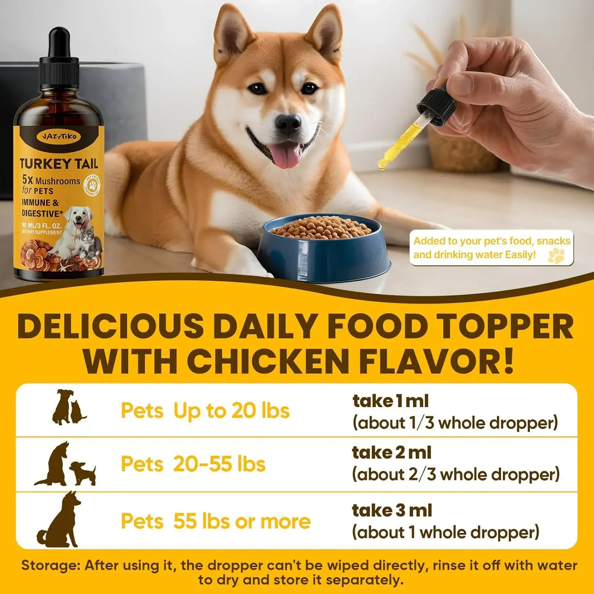 JAZYTIKO - Jazytiko Turkey Tail Mushroom for Dogs 90Ml. - The Red Vitamin MX - Suplementos Herbales Para Perros - {{ shop.shopifyCountryName }}