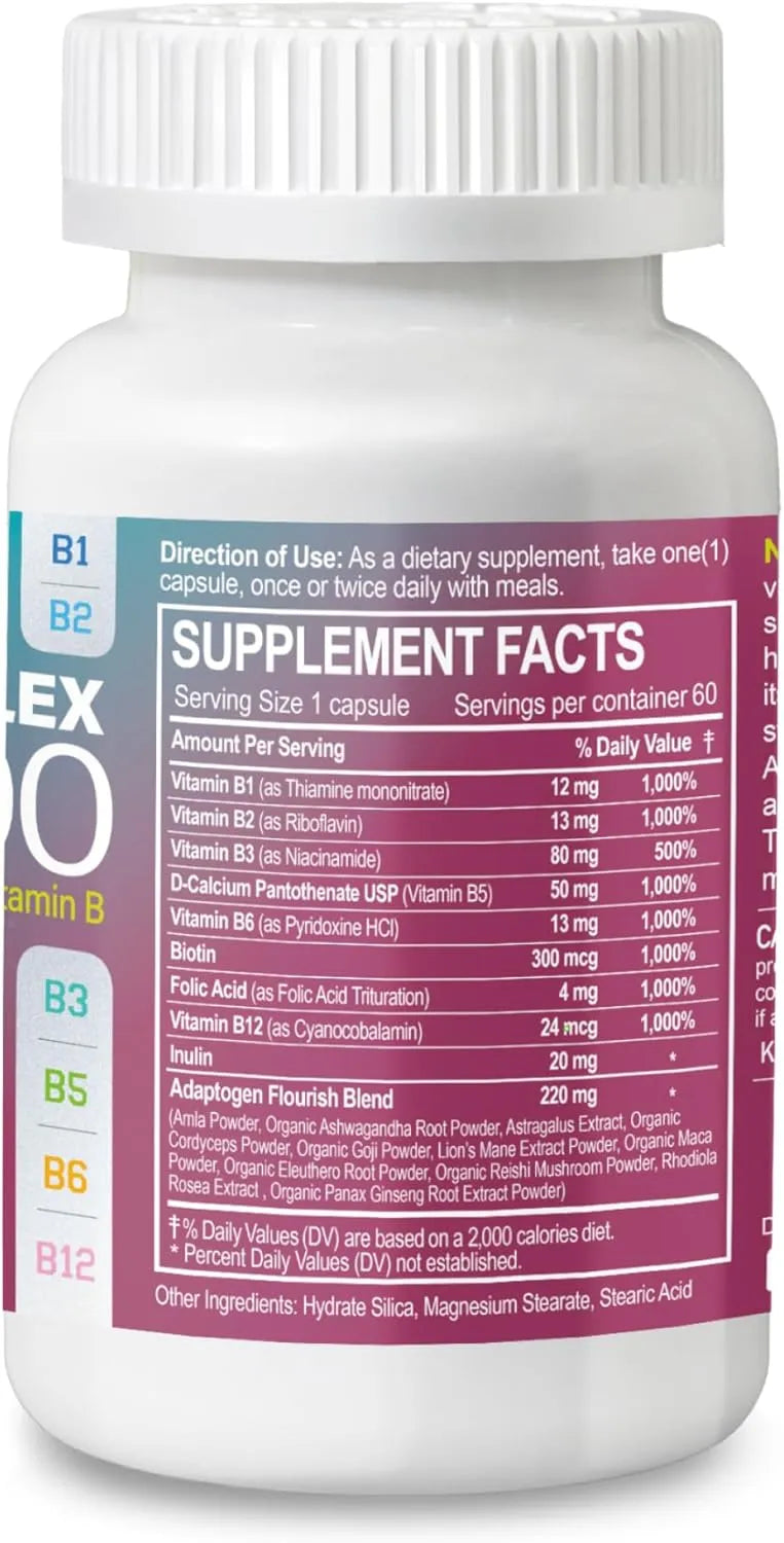 NATURION - NATURION B Complex 1000 60 Capsulas - The Red Vitamin MX - Suplementos Alimenticios - {{ shop.shopifyCountryName }}