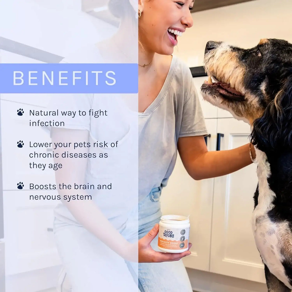 GOOD TROUBLE - Good Trouble Dog Immune Support Supplement 54Gr. - The Red Vitamin MX - Suplementos Herbales Para Perros - {{ shop.shopifyCountryName }}