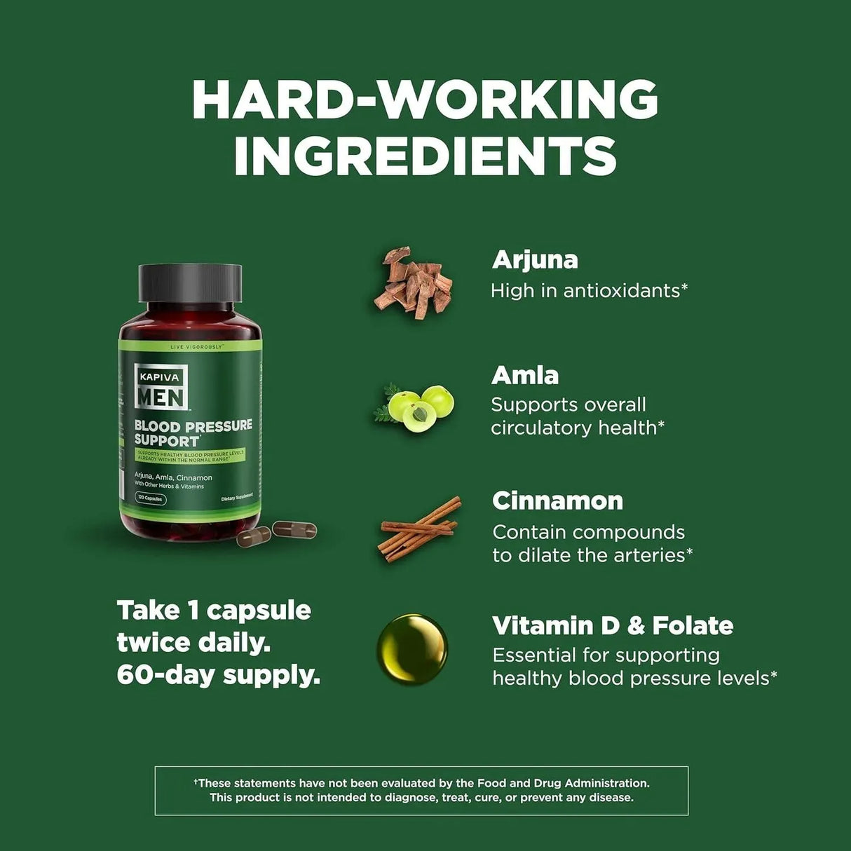 KAPIVA MEN - KAPIVA MEN Blood Pressure Support 120 Capsulas - The Red Vitamin MX - Suplementos Alimenticios - {{ shop.shopifyCountryName }}