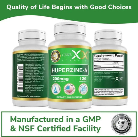 GENEX FORMULAS - Genex Formulas Huperzine A 200mcg 120 Capsulas - The Red Vitamin MX - Suplementos Alimenticios - {{ shop.shopifyCountryName }}